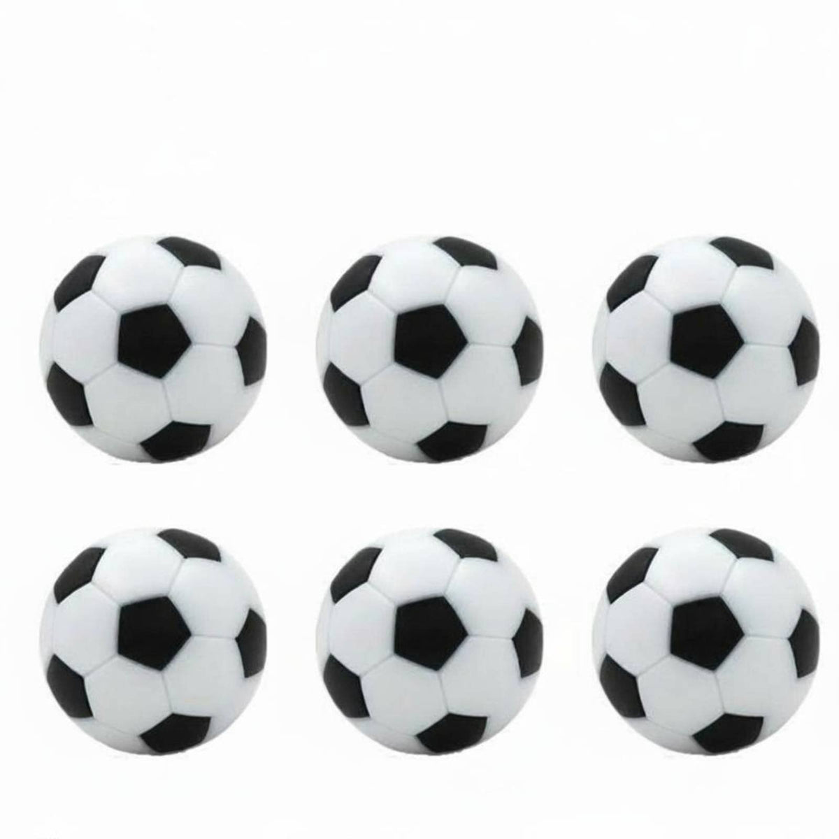 6 Pieces Wear-Resistant 36mm Foosball Ball Long-Lasting Plastic Sports Accessory for Game Room