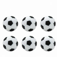 6 Pieces Wear-Resistant 36mm Foosball Ball Long-Lasting Plastic Sports Accessory for Game Room