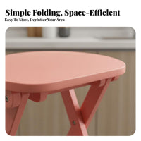 Foldable Wooden Stool with spinerest multifunctional Folding Chair for Families