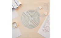 Stainless Steel Curve Ruler Metal Drafting Template Circular Arc Ruler Accurate for Designers, Architects, Crafters, Workshop, Leathercraft