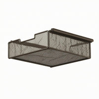 Hanging Wardrobe Basket Clamp Hooks Mesh Storage Tray Tooleffortless