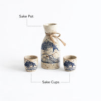 Japanese Sake Set, Minimalist Style Ceramic Drinkware