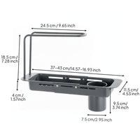 Telescopic Sink Rack Easy Installation Expandable Sink Organizer Large Capacity
