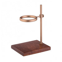 Dripper Holder Stand Wooden Coffee Filter Holder Stand Coffee Brewing Rack Coffee Accessory Solid Wood Circular Loop Suitable for Household Barista Daily Brewing