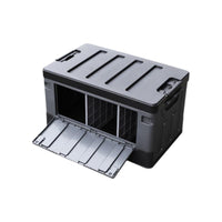 Foldable leather trunk organizer