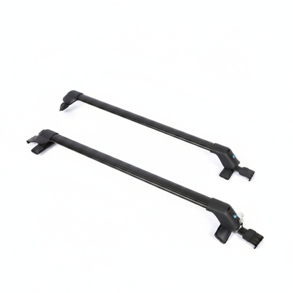 Roof Rack Crossbars Clamp on Roof Rack Crossbar No Hole Cross Rails with Brackets for Commuters, Small Cars, Two Wheelers