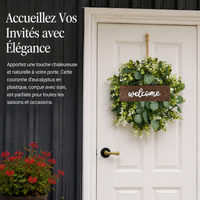Artificial Eucalyptus Wreath, Christmas Wreath for Entry, Green Wall Decoration, Thanksgiving Party
