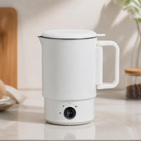 Foldable Electric Kettle Travel-Friendly Electric Kettle with Detachable Base Compact Portable Water Boiler for Business Trips, Hotel Rooms, Dorm Room