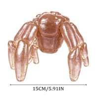 Stress Relief Alien Creature Press Toy Glitter Filled Five-Legged Crab-Like Figure for Office