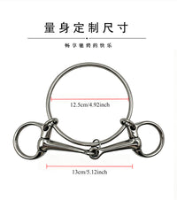 专业速度赛马马衔铁大环口衔铁英式赛马口衔铁专用马具配件马嚼子