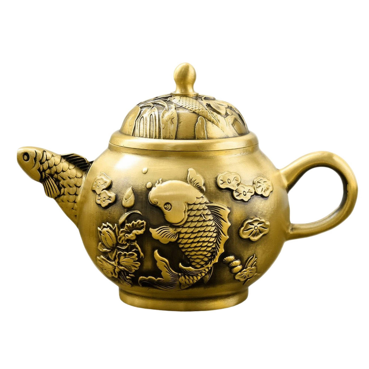 Miniature Teapot with Lid Decorative Ornament Artisanal for Collectors