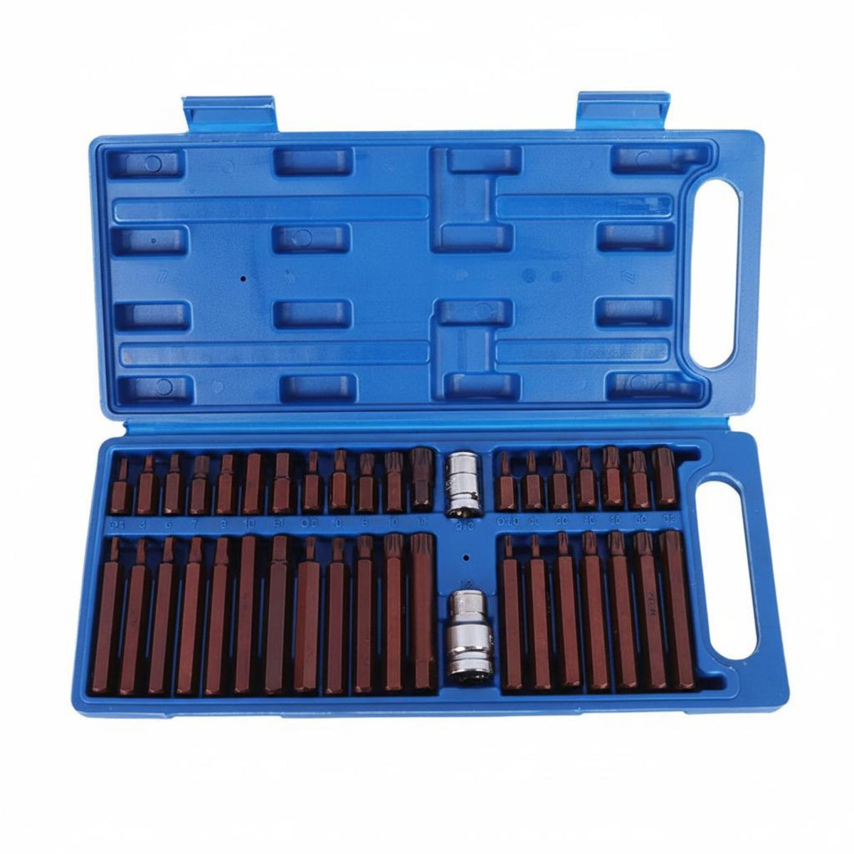 40 Pieces Hex Bit Socket Set Various Sizes Bits Multi-Lobed Bit Driver Set Easy to Carry for Mechanics