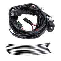 Sturdy Fan Override Switch Kit with Rocker Switch Manual Fan Override Wiring Harness Plug and Play for off-Road Vehicles