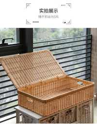 塑料藤编床底收纳箱家用抽屉式衣服储物矮整理床下扁平收纳盒