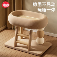Sisal Cat Scratcher and Cat Bed Combo for Small Cats