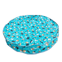 Collapsible Cat Play Cover Foldable Cat Play Mat with Tunnel Indoor Scratching Pad Space-Saving for Balcony