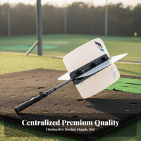 Develops Muscle Memory Golf Wind Swing Coach V-Shape Design Golf Swing Fan Easy Assembly for Beginners, Indoor, Home, Driving Range