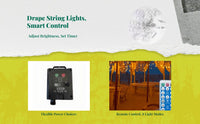 Solar waterproof patio lights