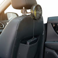 Quiet Operation Back Seat Cooling Fan Adjustable Direction Car Headrest Fan for Backseat Passengers, Kids