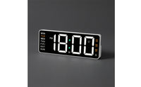Weekday Indicators LED Digital Alarm Clock Large Display Digital Desk Clock Simple Operation Desktop Device Rounded Corners