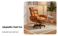Reclining Gaming Chair with Footrest Reclinable Office Furniture 360-Degree Rotate Head and Lumbar Assistance for Players
