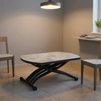 Liftelevating Coffee Table Table Coffee Table on Wheels Table with Wheels Space-Saving Furniture for Apartment Dwellers, Living Room, Small Areas