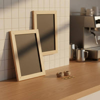 2 Pieces Wood Frame Mini Chalkboard Easy to Hang Message Board Reusable