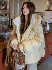 超好看短款羽绒服女款冬季2025新款今年流行爆款棉服加厚保暖外套