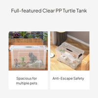 Large Turtle Habitat with Lid and Water Purifier