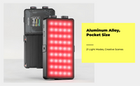 Dimmable RGB LED camera light