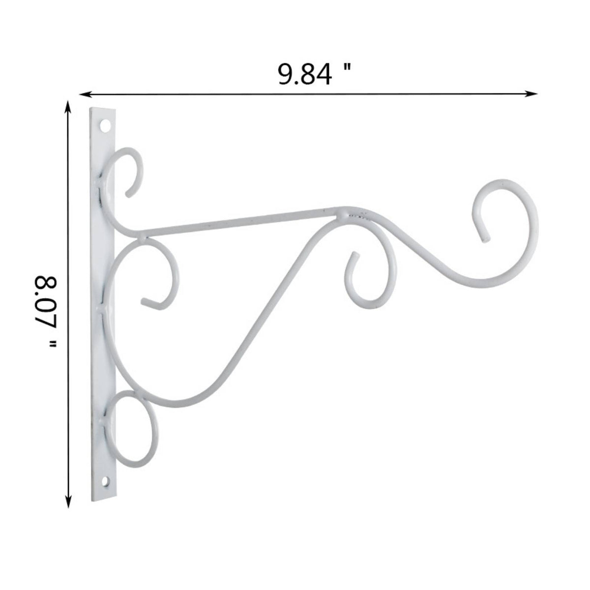 Hanging Bracket Decorative Scroll Plant Hanger Plant Hanger Heavy-Duty Bracket with Scroll Long-Lasting for Gardeners, Garden