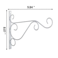 Hanging Bracket Decorative Scroll Plant Hanger Plant Hanger Heavy-Duty Bracket with Scroll Long-Lasting for Gardeners, Garden