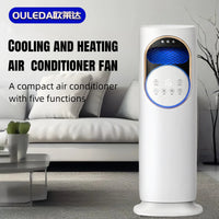 Q9 Heating and Cooling Air Conditioner Fan with Humidifier, Bladeless, Remote Control, EU Plug