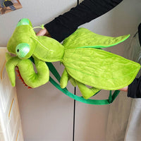 Soft Grasshopper Backpack | Novelty, stuffed Backpack, for Themed Events