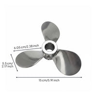 Three-Leaf Stirring Impeller 3-Blade Mixing Propeller Low Vibration Mixer Accessory for Research Facility