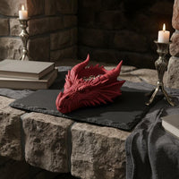 3D Printed Dragon Head Tray Multi-Functional Gothic Dragon Bowl Fantasy Key Bowl for Dressing Table, Entryway