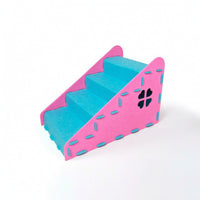 Cat Stairs with Felt Four-Tier Pet Ramp with Steps Sturdy for Sofa