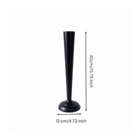 Black Metal Vase Minimalist Design Black Tall Vase Focal Point Home Decor for Showroom
