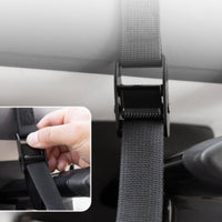 2 Pieces Recessed Strap Channel Foam Roof Pad High-Density Fabric Strapping Kayak Roof Pad Curved Rectangular Board Carrier Wear-Resistant