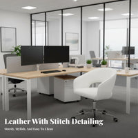 Armless Rolling Chair Support Office Furniture Easy Assembly for Students