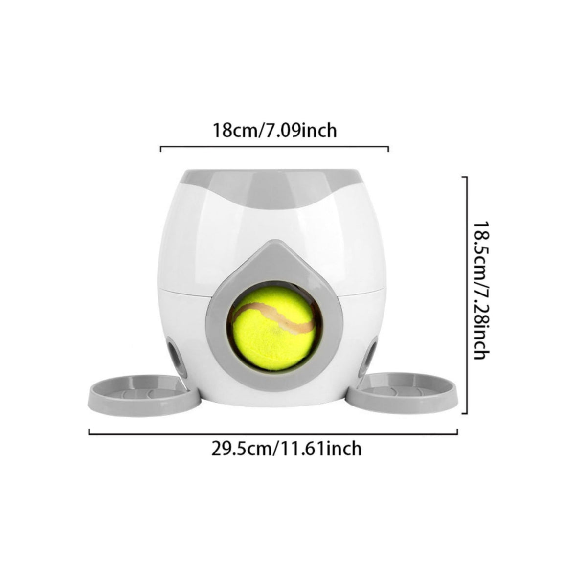 Pet Tennis Ball Dispenser Independent Play Dog Tennis Ball Launcher Long-Lasting