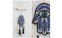 Beaded Wall Hanging Tassel Tapestry Textured for Living Room