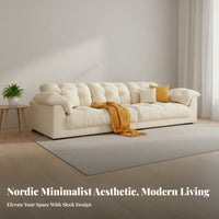 cumulusShaped Sofa Nordic aesthetic Living Room Furniture Modern Minimalist Couch for Families, Interior Design aficionados, Lounge Area, Family Gatherings