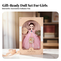 Doll Gift Set Changeable Clothes Articulated Dress-up Doll children's Toy for Girls, Bedroom
