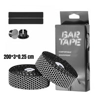 2 Pieces Road Handlebar Tape Wear-Resistant Shock Absorbing Handlebar Wrap Breathable for Cyclists