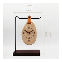 Wooden Tabletop Timepiece Decorative Home Decor Item Vintage Design