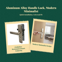 Aluminum privacy lock, easy install