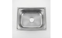 Single Bowl Kitchen Sink Brushed Stainless Steel Sink Thickened for Builders