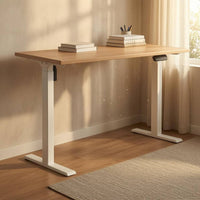 Height-Adjustable Desk Broad Base Standing Desk Flat Table Surface Furniture for Workplace
