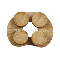跨境新品 冬季桑拿用品 木枕 靠背 干蒸房桑木枕 腰枕 炭化橡木